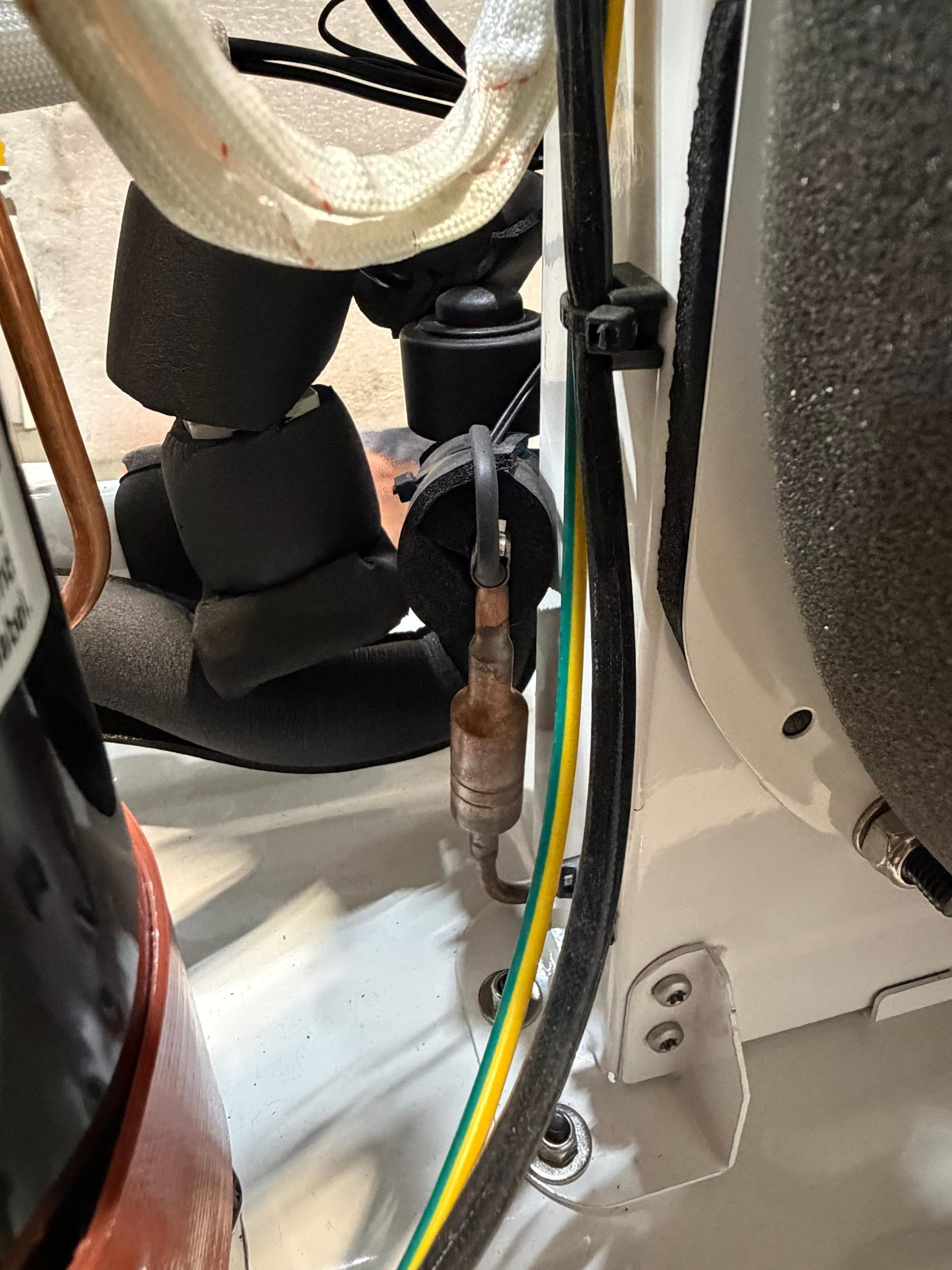 Before removal: Sensor seated in its socket.