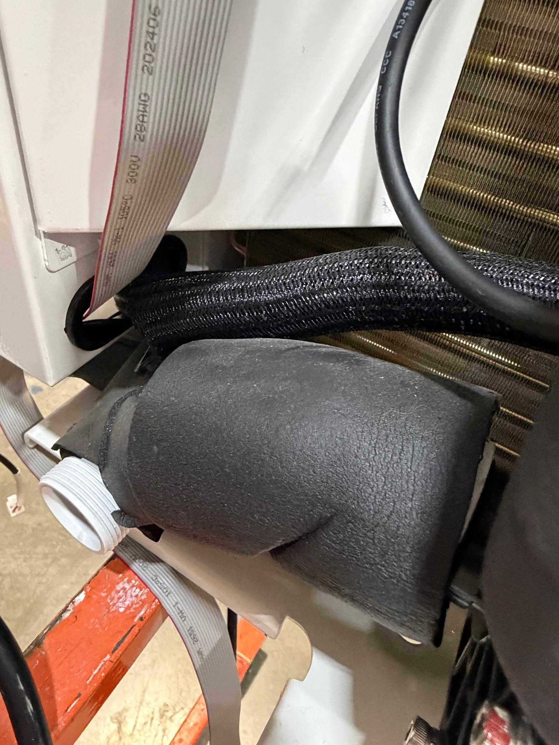 Electrical-box routing reference. The circuit-board connector is not visible in this photo.